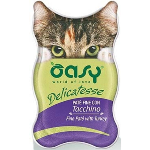 Hrana umeda pentru pisici Oasy Delicat Pate Curcan 85g